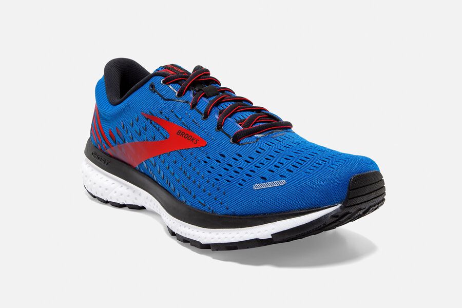 Brooks Ghost 13 Road Running Shoes - Mens - Blue/Red/White - TM6147903